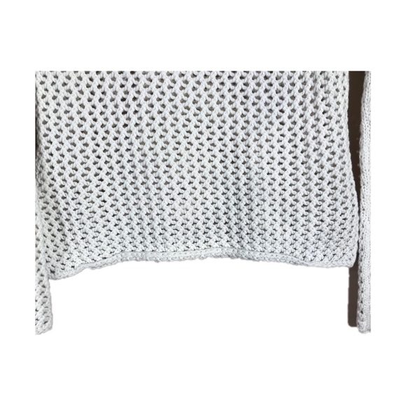 Old Navy White 100% Cotton Crocheted Sweater Size M - Picture 5 of 7